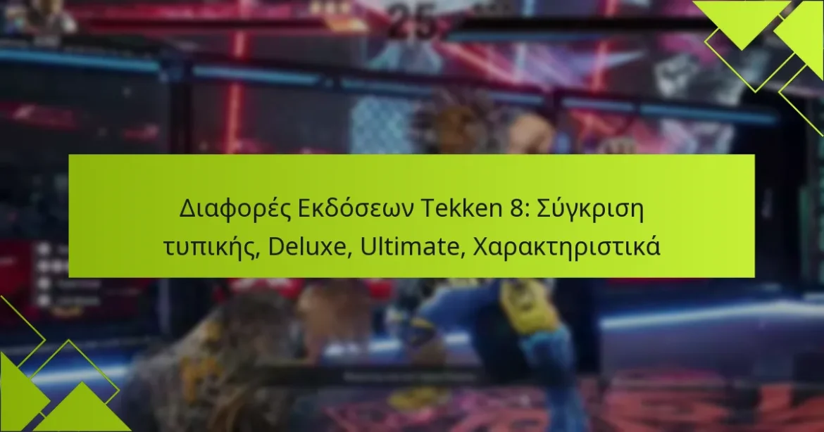 Διαφορές Εκδόσεων Tekken 8: Σύγκριση τυπικής, Deluxe, Ultimate, Χαρακτηριστικά